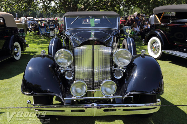 1934 Packard 1104 Super 8 5p Convertible Victoria