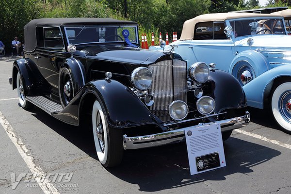 1934 Packard 1104 Super 8 5p Convertible Victoria